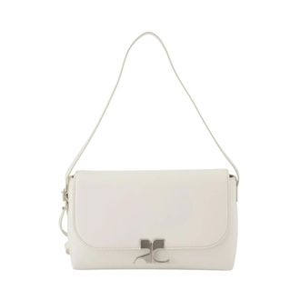 Courr&egrave;ges Icotype Shoulder Bag - female - Courr&egrave;ges - Shoulder Bags - White - ONE SIZE - Bags