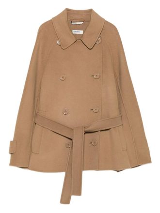 Max Mara belted double-breasted coat - Neutrals