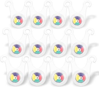 OEM 12 Luces De Camping Para Tienda De Campa&ntilde;a: Luces Compactas Para Cuerdas De Tienda Campa&ntilde;a, Luces Multifuncionales Bicicletas (colores Arco&iacute;ris)