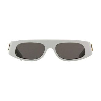 Gucci GG1771S002 Geometric White Frame Sunglasses - White