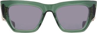 Valentino SETTE Grey Cat Eye Ladies Sunglasses VLS-166 D 52
