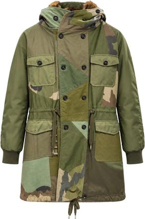 Dolce & Gabbana Jassen - Heren - Parka Jassen - Groen - L - Leer - Jassen