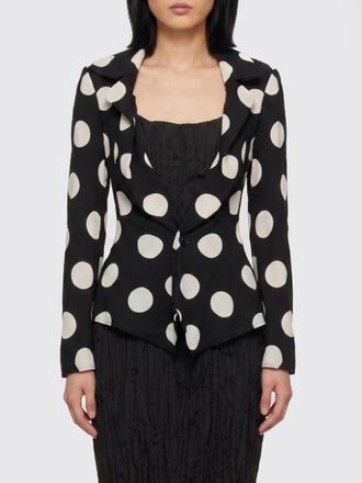 Junya Watanabe Blazer in poliestere a pois Junya Watanabe