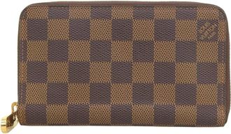 Louis Vuitton Damier Canvas Ebene Pvc Middle Wallet (Bi-Fold) (Pre-Owned)