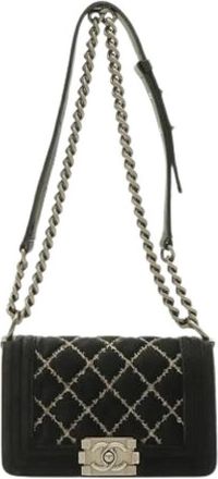 Chanel Pre-owned Vintage Schoudertas - Dames - Vintage Schoudertas - Zwart - ONE Size - Leer - Vintage