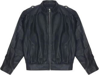 Gimaguas Oscar leren jack - Zwart