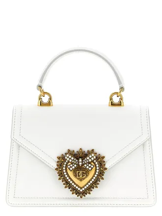 Dolce & Gabbana Devotion Borse A Mano Bianco-Donna