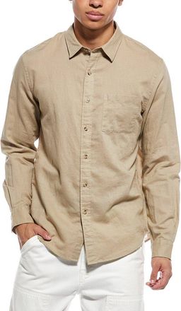 Vince Linen-Blend Button-Down Shirt