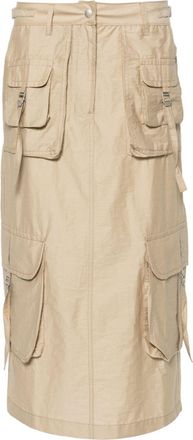 Acne Studios Rok met geborduurd logo - Beige