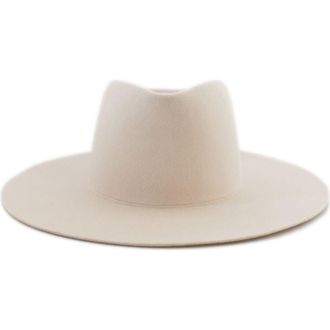 Gigi Pip Dakota Wide Brim Felt Hat in Cream at Nordstrom, Size Small/medium
