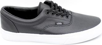 Vans Leren Veterschoen Rubberen Zool - Heren - Sneakers - Zwart - 41 EU - Schoenen