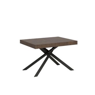 Itamoby Mesa extensible 90x130/234 cm efecto madera nogal, hierro