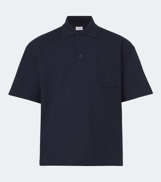 Saint Laurent Cassandre cotton polo shirt