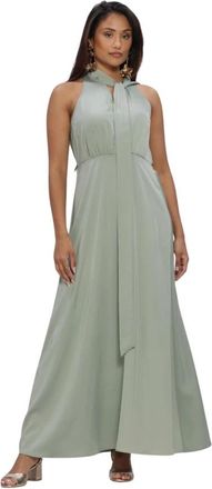 Y.A.S Thea SL Maxi-jurk - Dames - Maxi kleedjes - Groen - M - Kleedjes