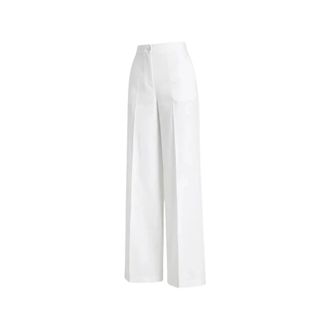 Pinko Wide Trousers, female, White, Size: S Jacopone Pantalone