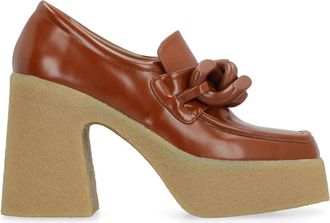 Stella McCartney Skyla Loafers - Dames - Pumps - Bruin - 38 EU - Leer - Schoenen