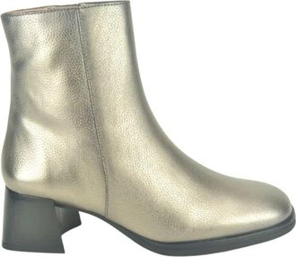 Hispanitas Elegante Stevige Bootie - Dames - Laarzen met Hak - Grijs - 40 EU - Schoenen