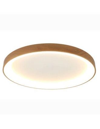 Mantra Mantra Plaf&oacute;n Led Redondo Niseko Ii Acabado Madera Con Mando, Regulable 2700k-5000k &Oslash; 90-78-65-50-38 Cm
