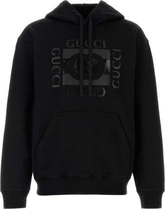 Gucci Black Logo Hood Sweatshirt