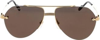 Cartier Zonnebril - unisex - Accessoires - Geel - Maat: ONE Size