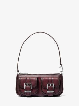 Michael Kors Zoe Small Burnished Leather Pochette