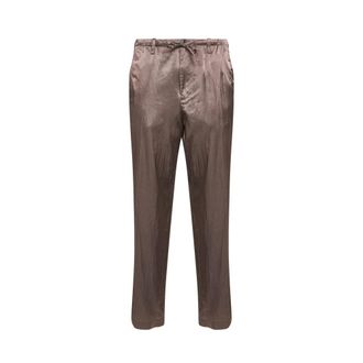 Dries Van Noten Straight Trousers, male, Pink, Size: L Dries Van Noten Rtw