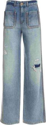 Just Cavalli 5 Pocket Jeans - Dames - Loose Fit Jeans - Blauw - W28 - Jeans
