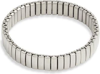 Open Edit Watchband Stretch Bracelet in Silver at Nordstrom