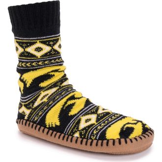Muk Luks Gameday Slipper Socks in Iowa at Nordstrom, Size Medium