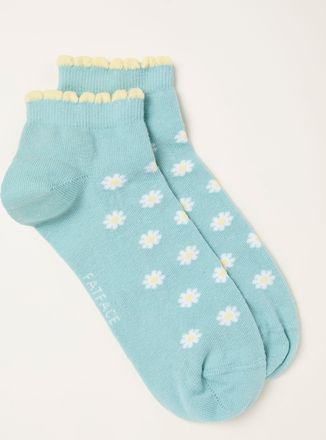Fat Face FatFace Green Haze Daisy Trainer Socks