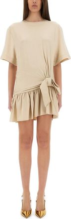 Paco Rabanne Womens Jersey Mini Dress - Ivory viscose - Size EU 38 (Womens)