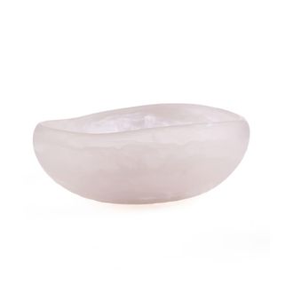 Bazar Bizar Bol de resina en rosa y blanco 25x25x10 cm