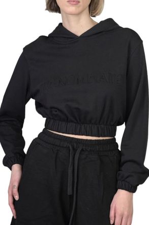 Hinnominate Zwarte Embro Cropped Hoodie - Dames - Hoodies - Zwart - L - Hoodies & sweatvesten