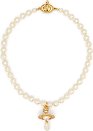 Vivienne Westwood One Row Pearl Drop Choker
