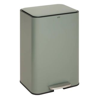 5five Simply Smart Cubo De Basura Rectangular Con Pedal Delta, 50 Litros, Verde - 5five