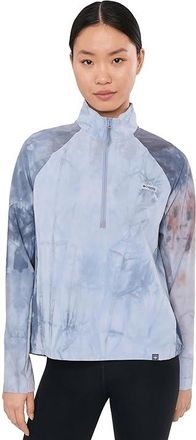 Columbia PFG Unchartedtm Cloud Half Zip Womens Sweatshirt Twilight/Cloud Dye : 2XL, Elastane/Polyester
