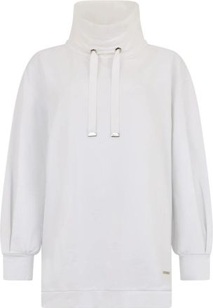 Moorer Dolomia trui met hoge hals - Dames - Sweatshirts - Wit - XS - Katoen - Hoodies & sweatvesten