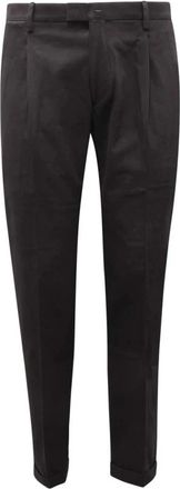 BRIGLIA 1949 Slimme Broek met Italiaanse Stijl - Heren - Nette broeken - Zwart - XL - Broeken