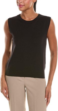 Oscar De La Renta Wool Knit Tank Top
