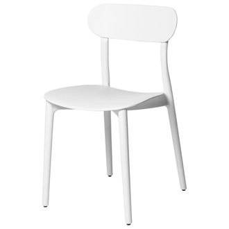 Koketto Home Silla de polipropileno color blanco