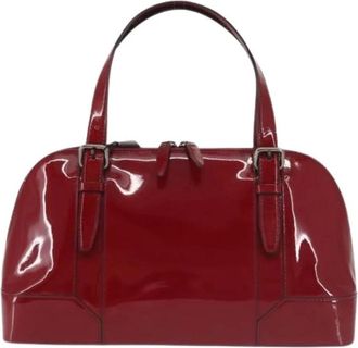 Burberry Pre-owned Handbags, female, Red, Size: ONE SIZE Pre-owned Vintage Handbag