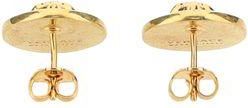 Versace Womens Gold Metal Earrings