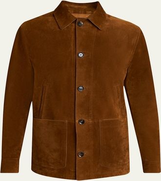 Brioni Mens Suede Desert Jacket