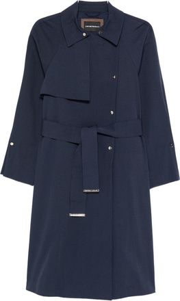 Emporio Armani trenchcoat van katoenmix