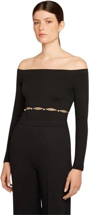 Wolford Long Sleeve Tops - Dames - Longsleeves - Zwart - M - Wol - Tops