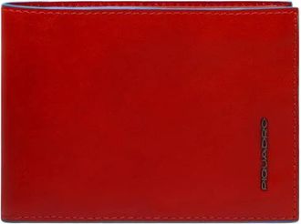 Piquadro B2 Wallet - Heren - Portefeuilles - Rood - ONE Size - Leer - Accessoires