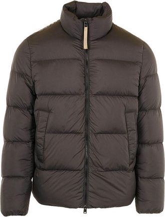 Woolrich Short Puffer Jacket With Pockets
