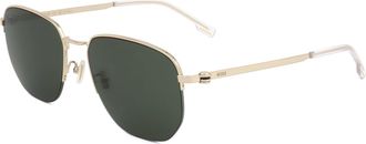 HUGO BOSS Mens 57 mm Gold Sunglasses
