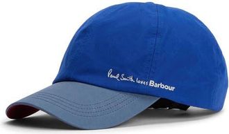 Barbour x Paul Smith Colorblock Adjustable Baseball Cap in Royal Blue at Nordstrom