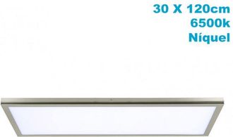 Fabrilamp Fabrilamp - Panel Superf. 72w 6500k Tivoli Niquel 2,5x30x120cm 6120 Lm
